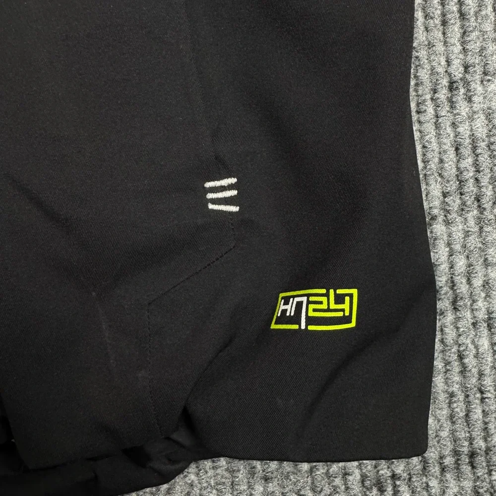 The North Face Jacket Mens L Black Ski Snowboard Shell Hooded Neon HyVent